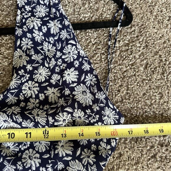 New! Vineyard Vines Halter Tie-Waist Maxi Dress Ivy Floral 30942 Size 6 Blue - Picture 12 of 12